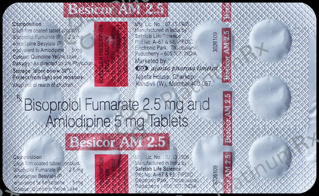 Besicor AM 5mg/2.5mg Tablet