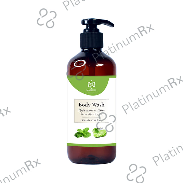 Natuur Treats Skin Allergies Body Wash Peppermint & Lime