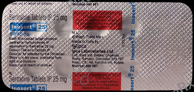 Inosert 25mg Tablet 10s