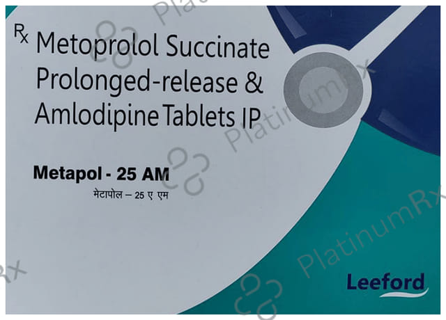 Metapol 5/25mg AM Tablet PR 10s