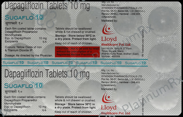 Sugaflo 10mg Tablet 15s