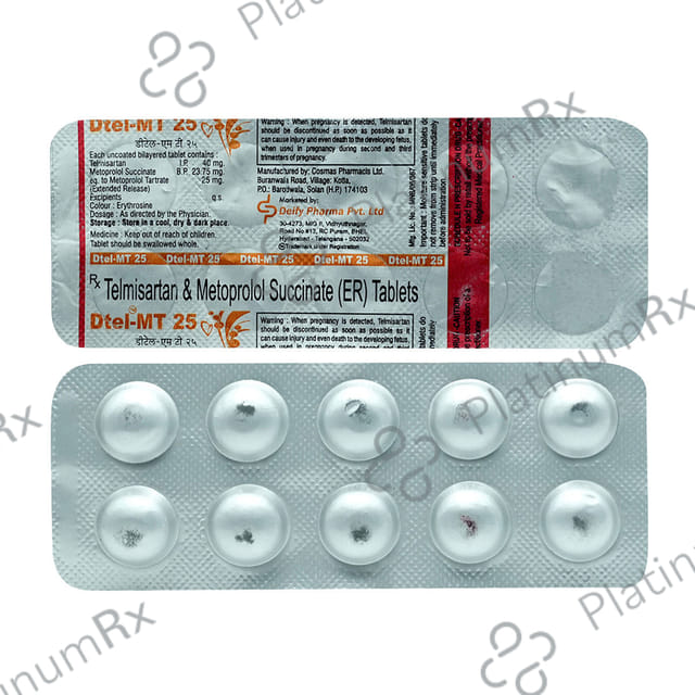 Dtel MT 40mg/25mg Tablet