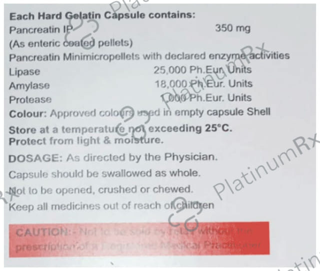 Cadpan PE 25K Capsule 10s