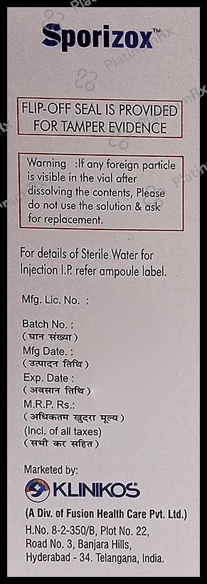 Sporizox Injection 1s