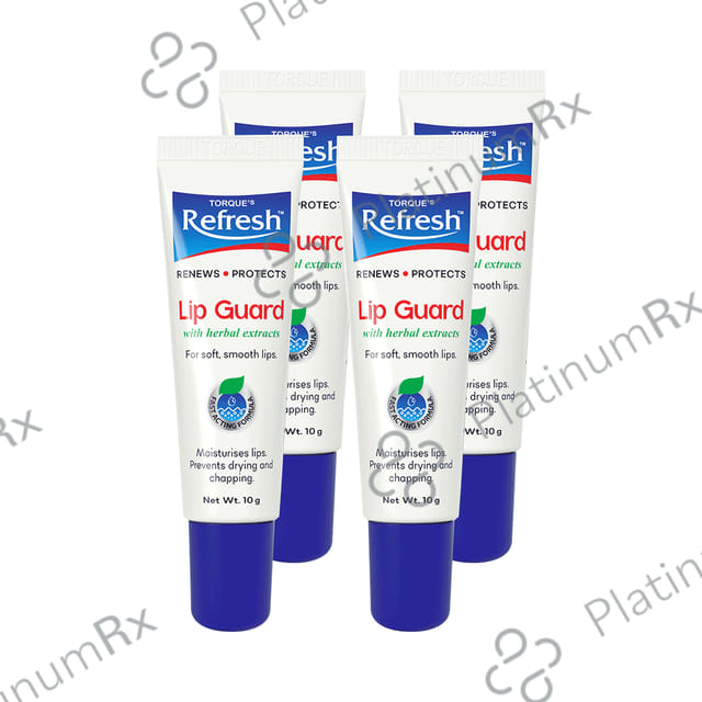 Refresh Lip Guard with Herbal Extracts (10gm Each) 4 Tubes
