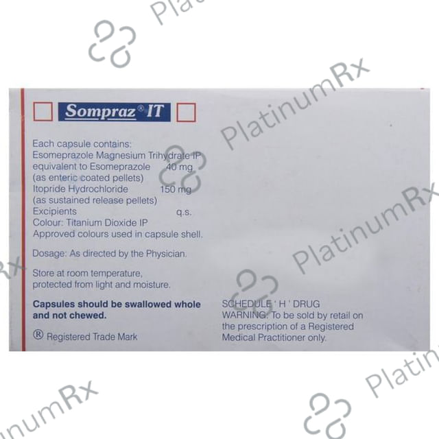 Sompraz IT 40/150mg Capsule SR 10s