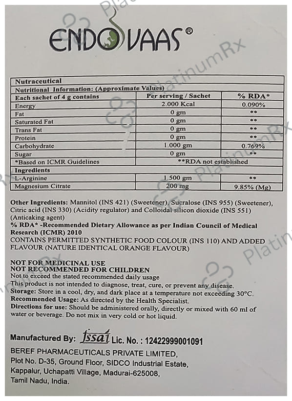Endovaas 200/1.5gm Granules 4gm