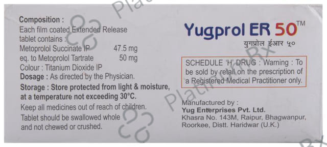 Yugprol ER 50 Tablet 10 Tablet ER