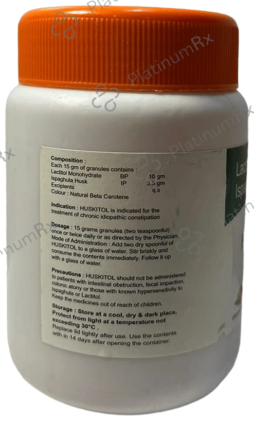 Huskitol Orange Flavour Sugar Free Granules 90gm