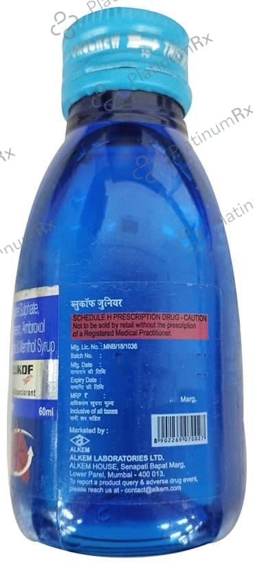 Blukof Junior 10/25/0.5mg Syrup 60ml