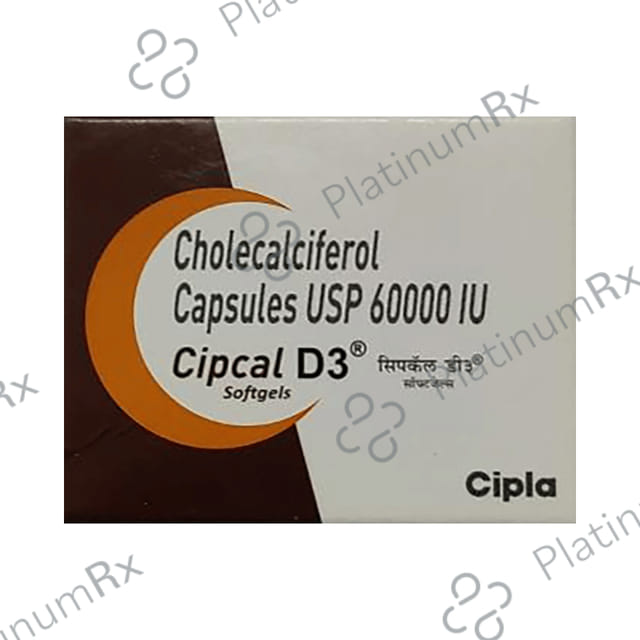 Cipcal D3 60000IU Capsule 4s