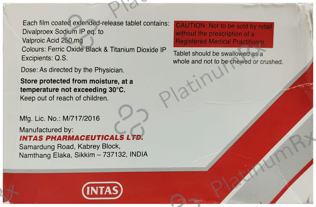 Divaa OD 250mg Tablet ER 15s