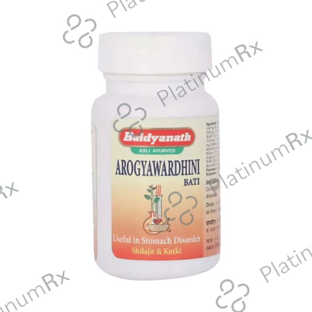 Baidyanath (Jhansi) Arogyawardhini Bati Tablets (80 Each) 1 Bottle
