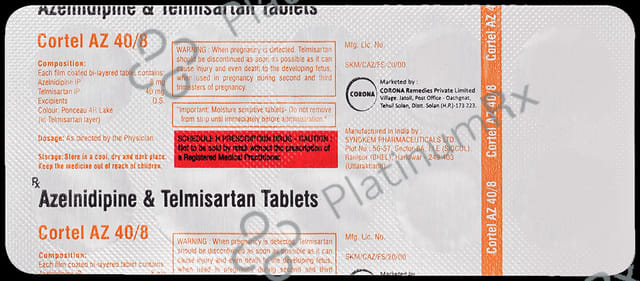 Cortel AZ 8/40mg Tablet 10s