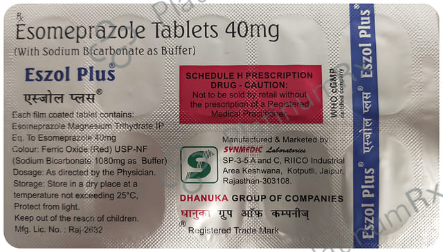 Eszol Plus 40mg Tablet 10s