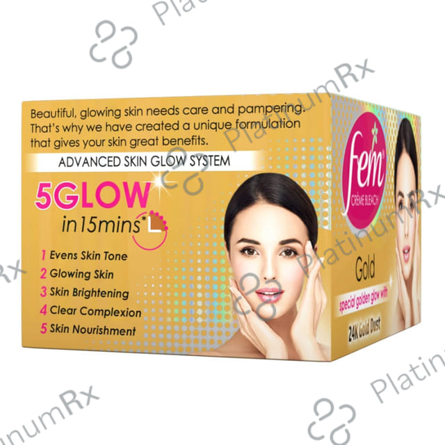 Fem Creme Bleach Gold Cream 65gm