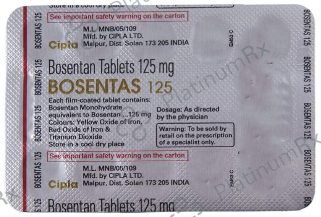 Bosentas 125mg Tablet 10s
