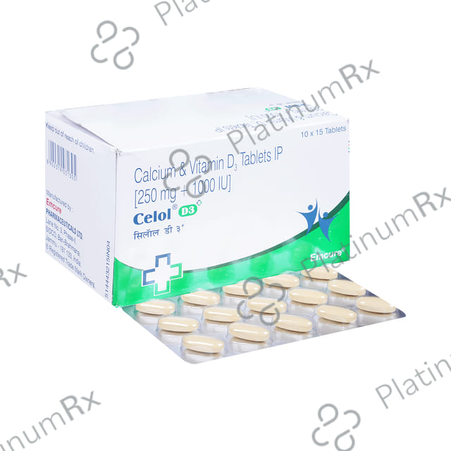 Celol D3 Plus 250mg Tablet 15s