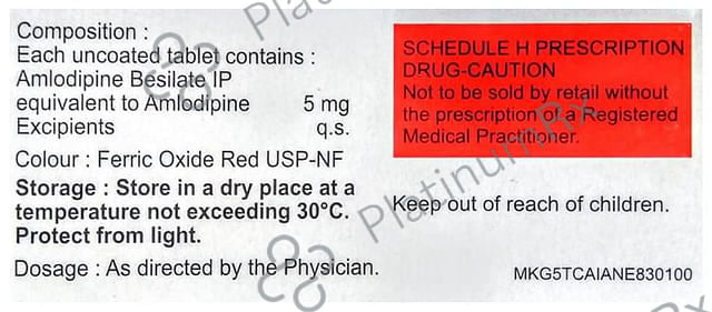 Amlokind 5mg Tablet 15s