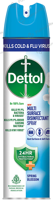 Dettol Dettol Multi-Surface Disinfectant Sanitizer Spray Bottle - 24 hours Antibacterial Protection- Germ Kill on Hard and Soft Surfaces Spring Blossom