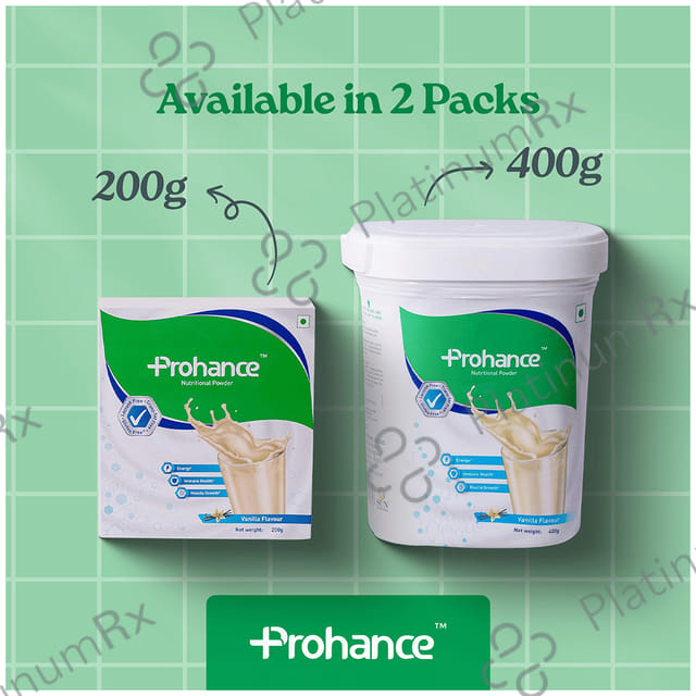 Prohance Protein Supplement Chocolate Flavour Powder 400gm