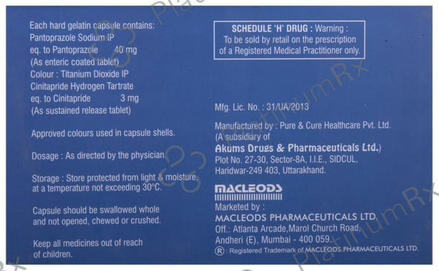Nupenta CP 3/40mg Capsule SR 10s