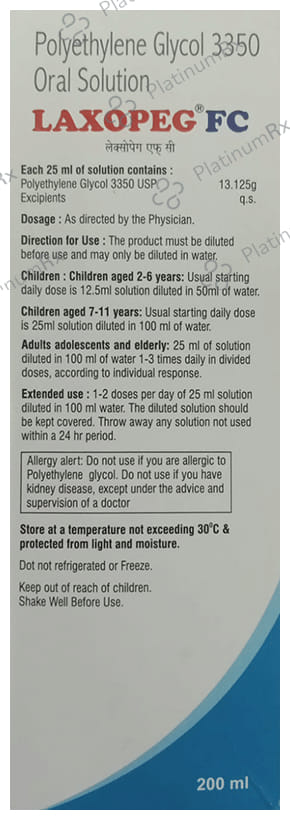 Laxopeg FC 1000mg Oral Solution 200ml