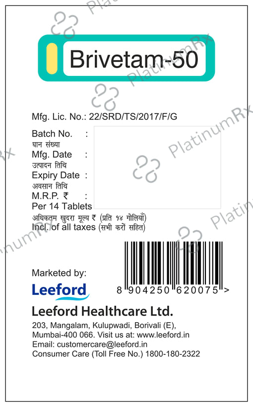 Brivetam 50 Tablet