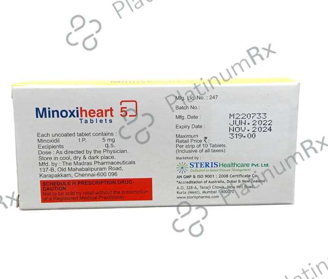 Minoxiheart 5mg Tablet 10s