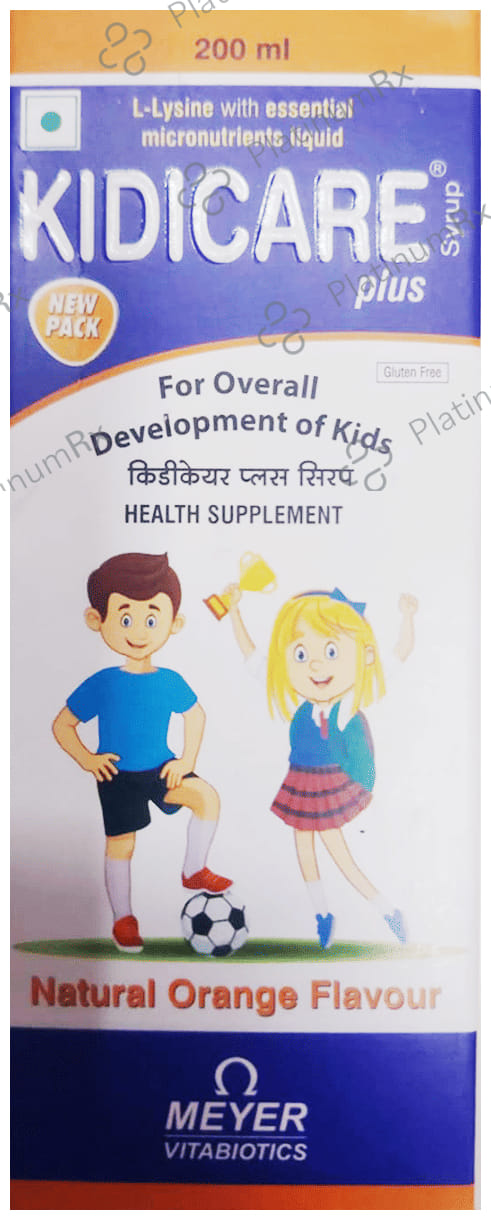 Kidicare Plus Syrup Orange 200ml