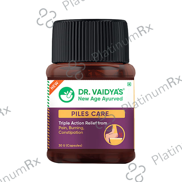 Dr. Vaidya's Piles Care Capsule (30 Each) 1 Bottle