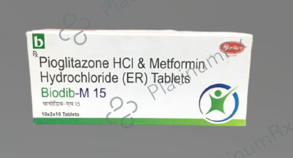 Biodib M 15/500mg Tablet ER 10s