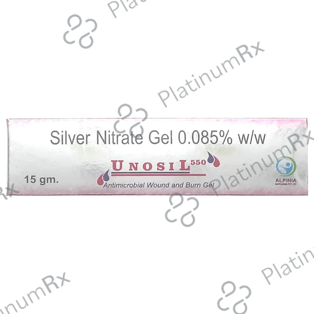 Unosil 550 Antimicrobial Wound and Burn Gel 15 Gel