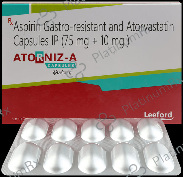 Atorniz A 10/75mg Capsule 10s