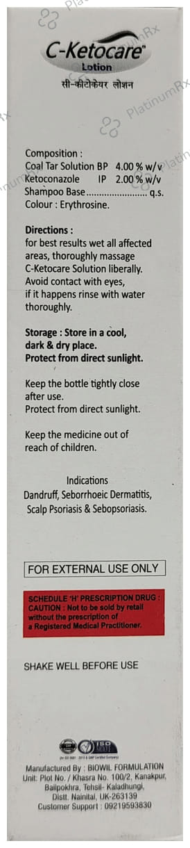 C Ketocare Lotion 100ml