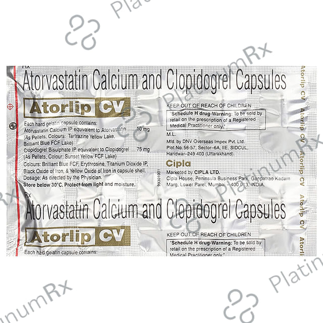 Atorlip CV 75/10mg Capsule 10s