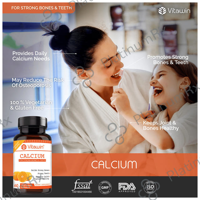 Vitawin Calcium 500mg Vegetarian Capsule