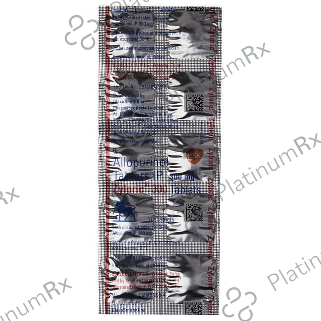 Zyloric 300mg Tablet 10s
