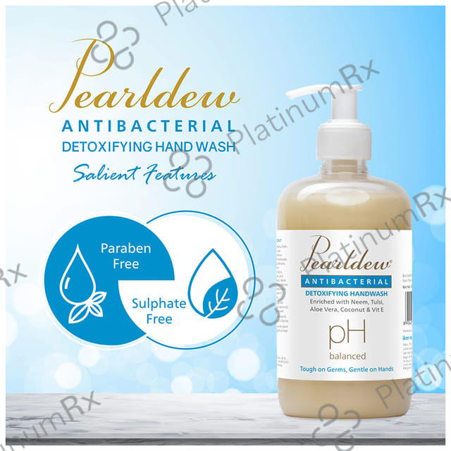 Pearldew Antibacterial Detoxifying Handwash (500ml Each) 1 Bottle