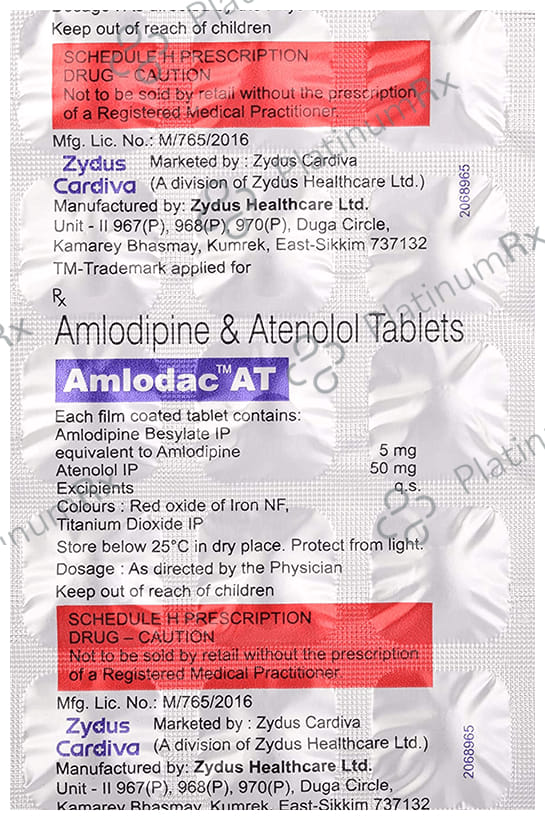 Amlodac AT 5/50mg Tablet 15s