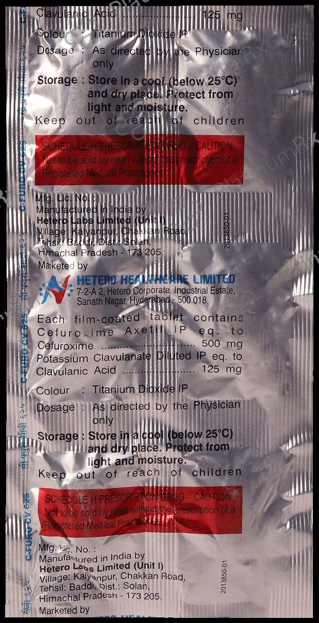 Cfuro CV 500/125mg Tablet 6s