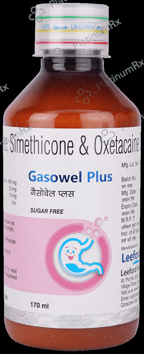 Gasowel Plus 480/20/10mg Syrup 170ml