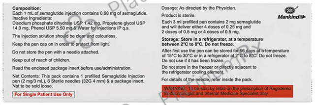 Semaglu 0.25/0.5 Pre Filled Pen 1s