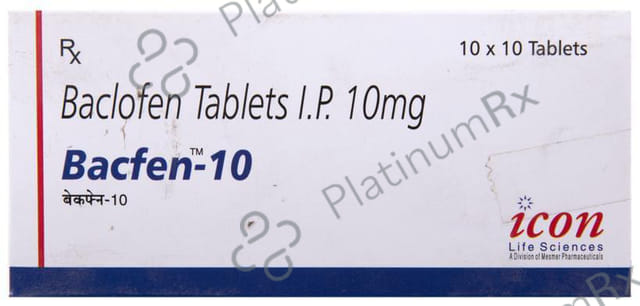 Bacfen 10mg Tablet 10s (Icon)