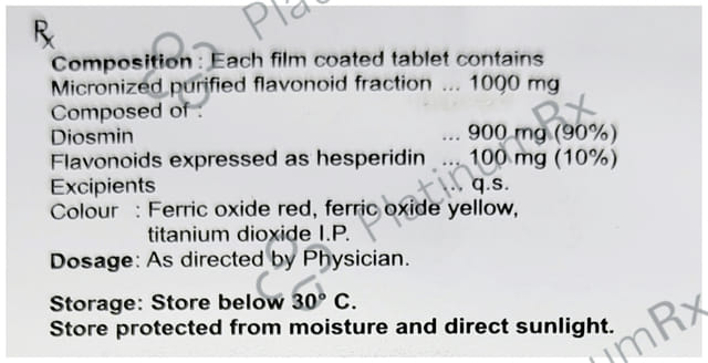 Daflon 900/100mg Tablet 20s