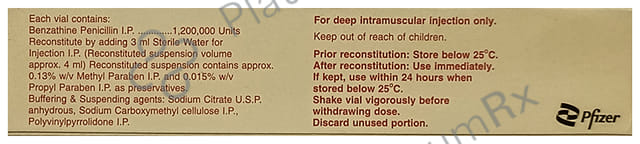 Penidure LA 1200000IU Injection 1ml