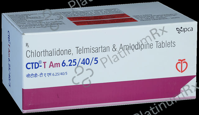 CTD T AM 6.25/40/5mg Tablet 10s
