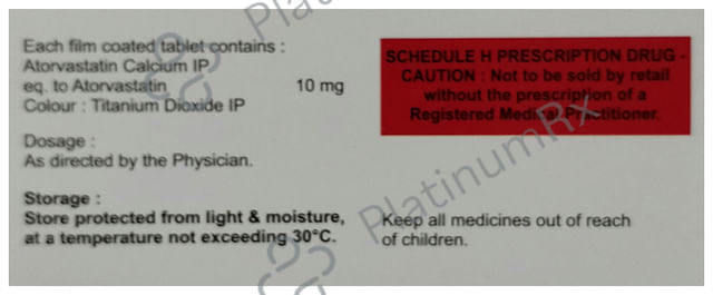 Atorcaid 10mg Tablet 10s
