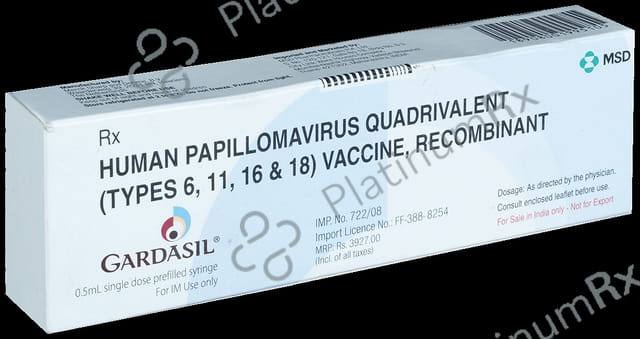 Gardasil 0.5mg Vaccine 0.5ml
