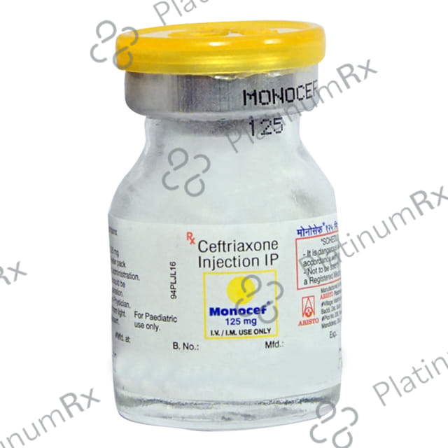 Monocef 125mg Injection 2ml